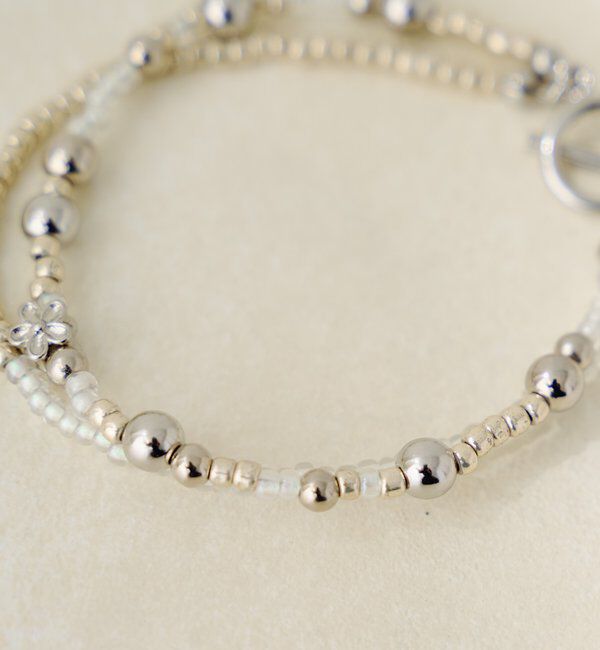  「【fiw.】フラワービーズブレス」|ブローチ・コサージュ|