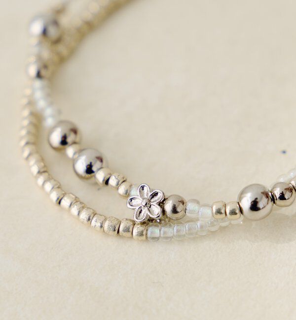  「【fiw.】フラワービーズブレス」|ブローチ・コサージュ|