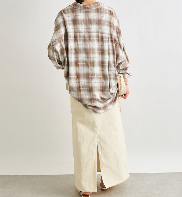  「ウォッシュドチェックワイドシャツ」|シャツ・ブラウス|