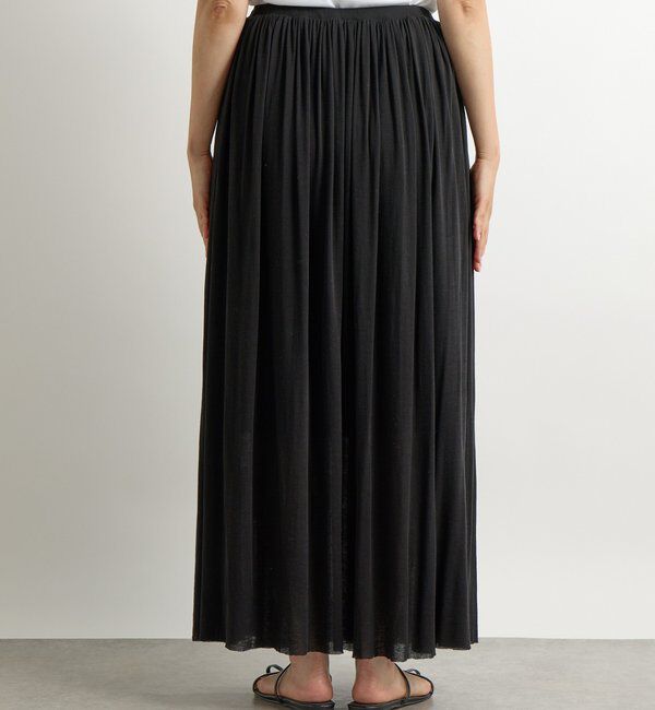  「【上品な印象に】シアーフライスギャザースカート」|スカート|