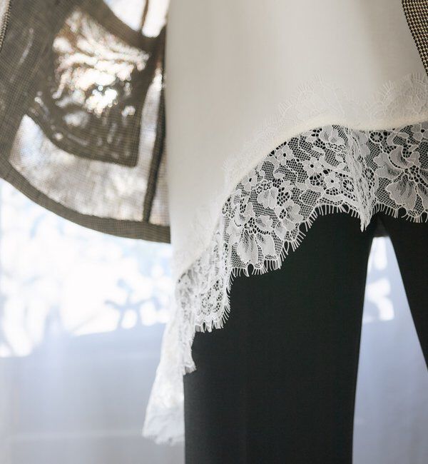  「予約【ご好評につき追加販売決定！】バイアスヘムレースキャミソール」|シャツ・ブラウス|