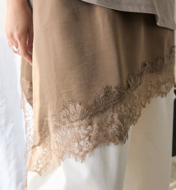  「予約【ご好評につき追加販売決定！】バイアスヘムレースキャミソール」|シャツ・ブラウス|