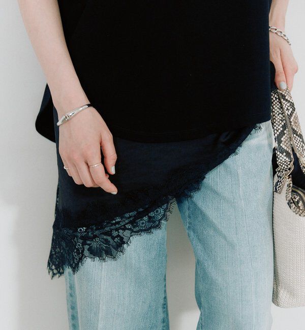  「予約【ご好評につき追加販売決定！】バイアスヘムレースキャミソール」|シャツ・ブラウス|