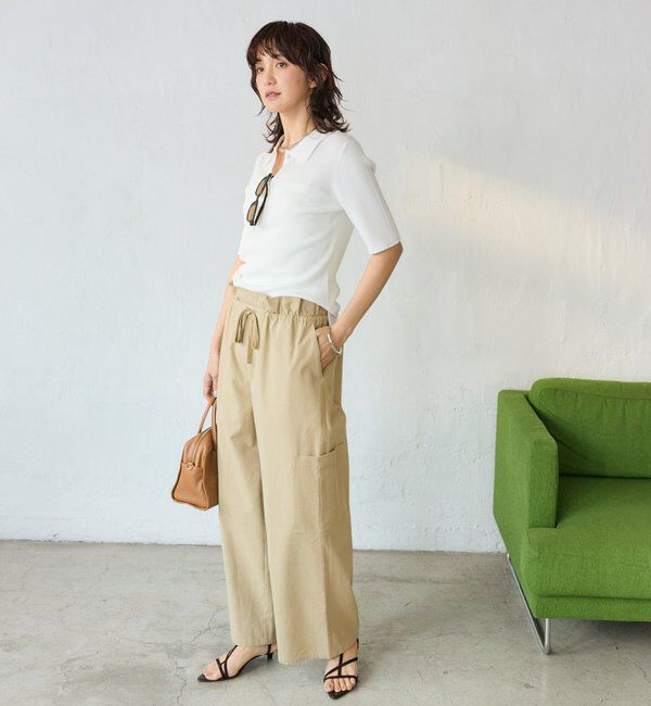  「【オンオフ使える】クールフィールポロニット」|ニット・セーター|