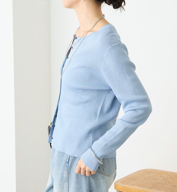  「【アンサンブル対応可】コットンリブカーディガン」|カーディガン|