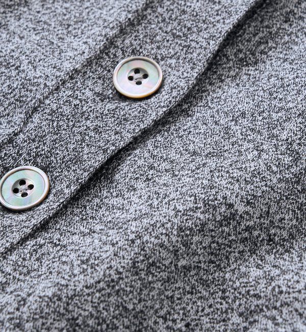  「予約【抜け感のある印象に】メランジポロカラーベスト」|ニット・セーター|