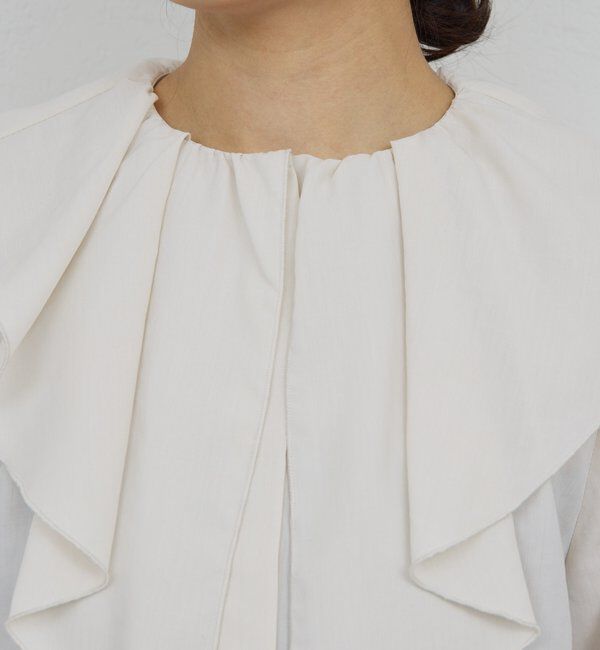  「ラッフルカラーブラウス」|シャツ・ブラウス|