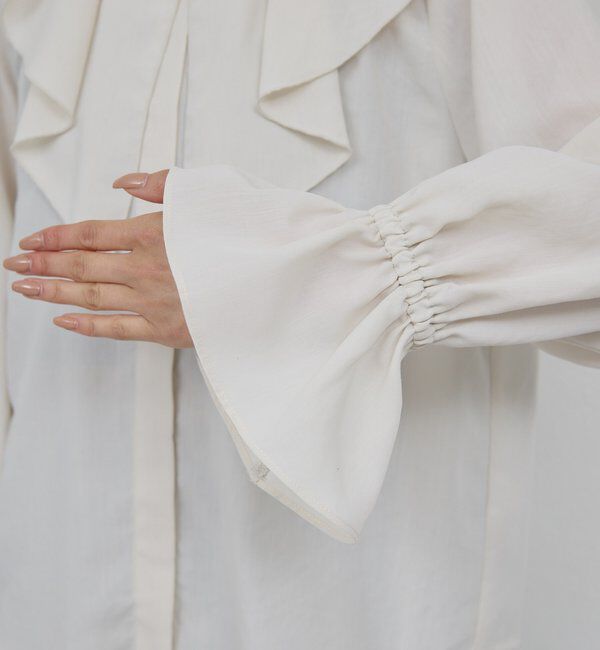  「ラッフルカラーブラウス」|シャツ・ブラウス|