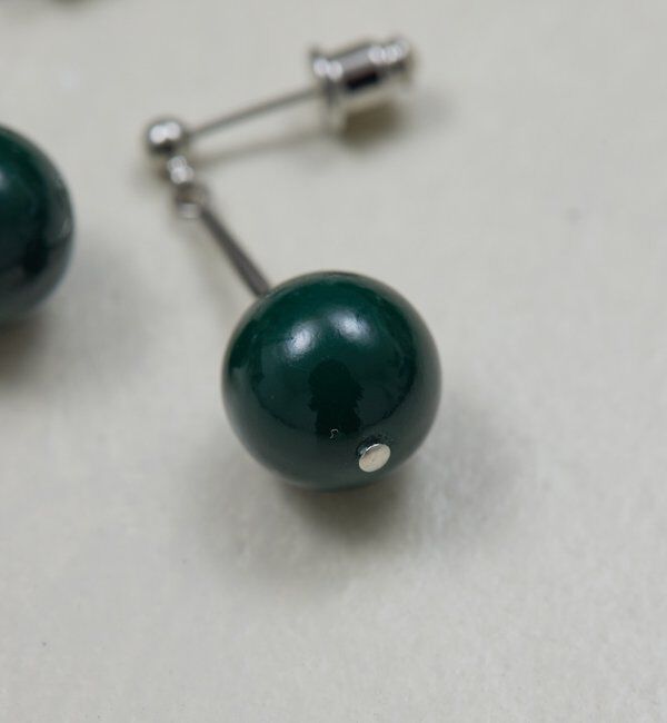  「レジンボールピアス」|リング|
