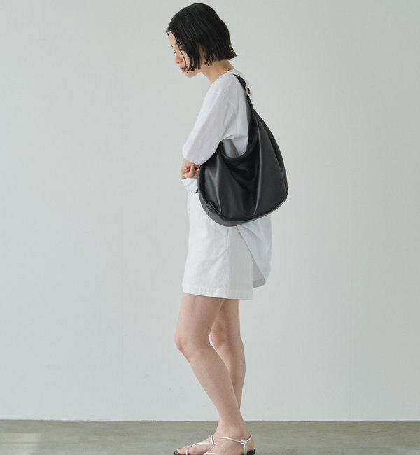  「ソフトレザーラウンドビッグショルダーバッグ」|ショルダー・メッセンジャー|