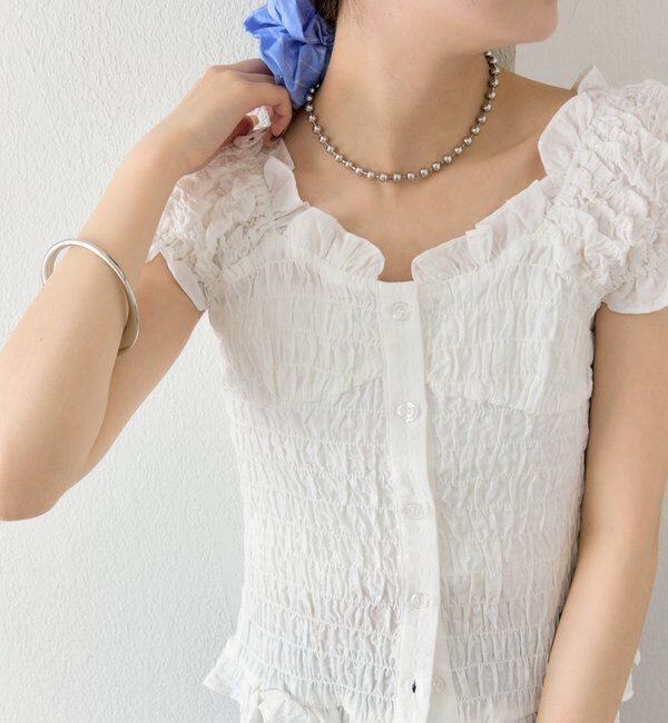  「シャーリングフレンチブラウス」|シャツ・ブラウス|