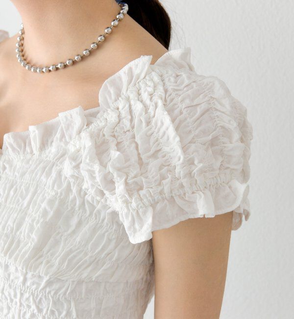  「シャーリングフレンチブラウス」|シャツ・ブラウス|