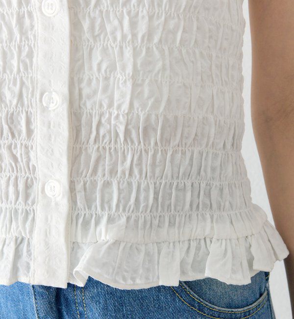  「シャーリングフレンチブラウス」|シャツ・ブラウス|