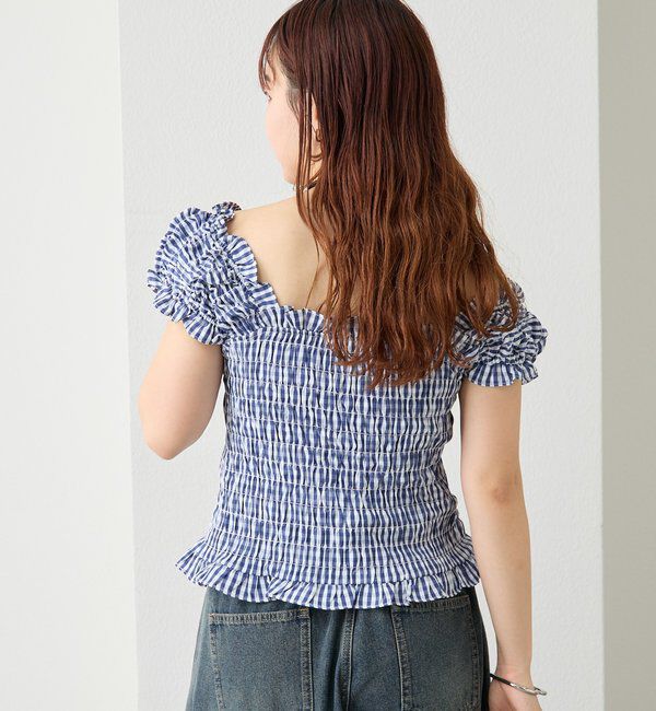  「シャーリングフレンチブラウス」|シャツ・ブラウス|