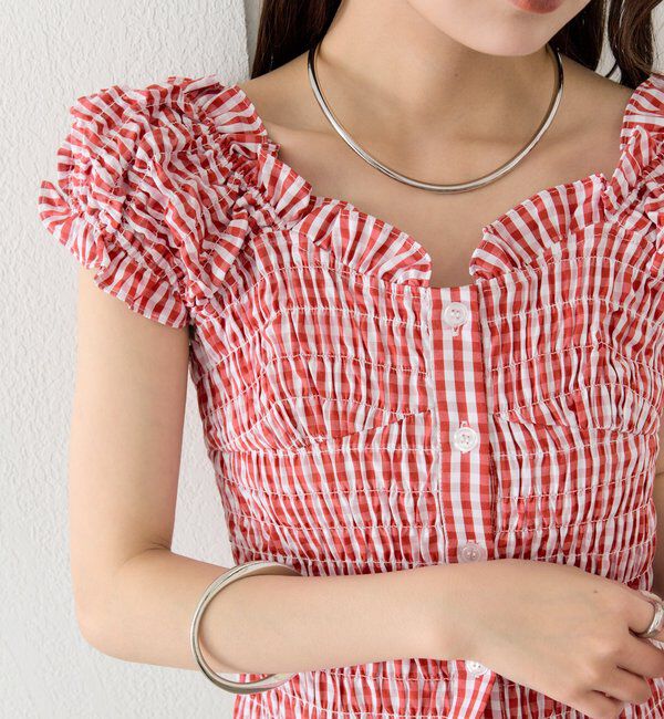  「シャーリングフレンチブラウス」|シャツ・ブラウス|