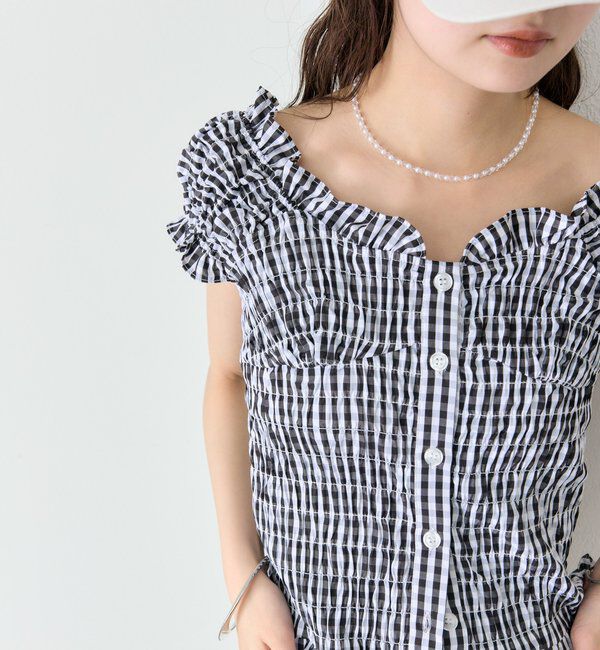  「シャーリングフレンチブラウス」|シャツ・ブラウス|