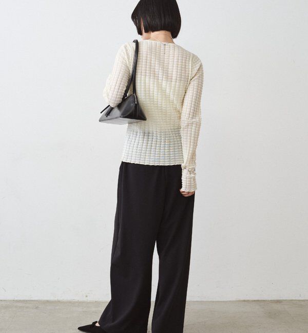  「【＠ld_risaコラボ】ジャージータックワイドパンツ」|チノ|