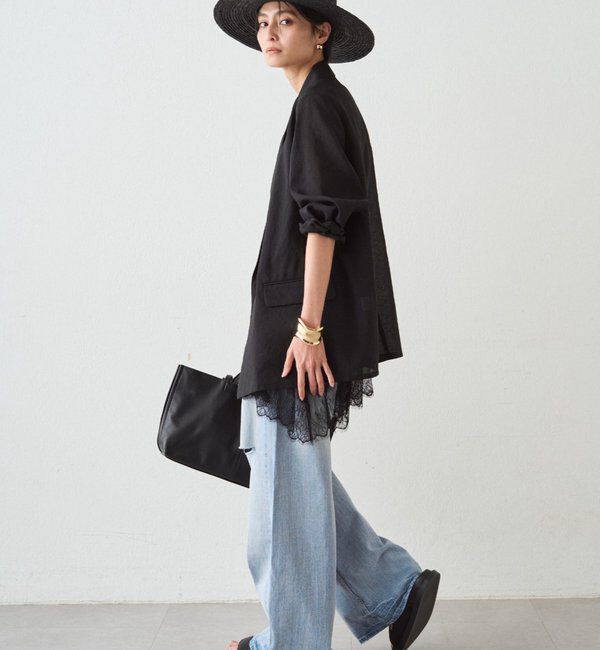  「リネンライクシアージャケット」|ベスト・ジレ|