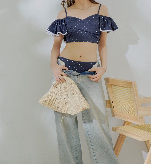  「【水着/ショーツ】サイドレースアップショーツ」|ビキニ|