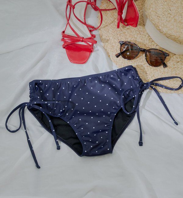  「【水着/ショーツ】サイドレースアップショーツ」|ビキニ|ブラックその他3