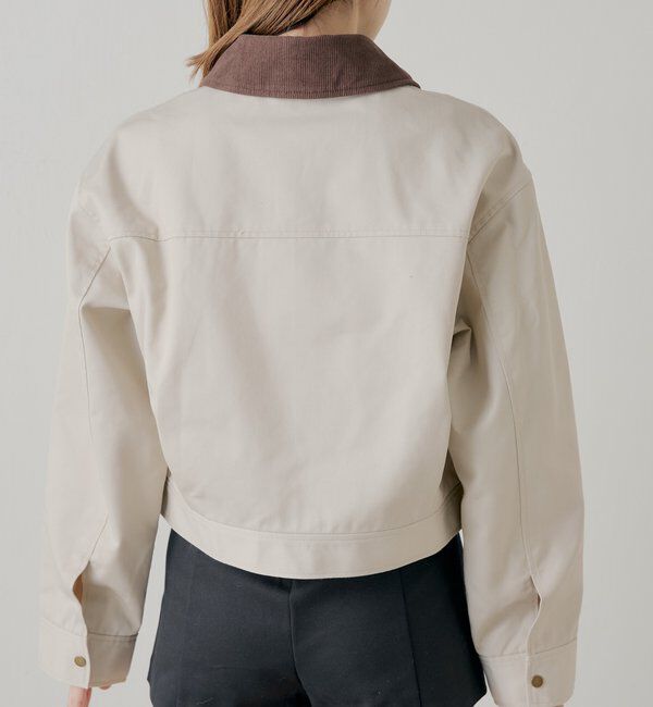  「【セットアップ対応】襟配色ジップジャケット」|その他|