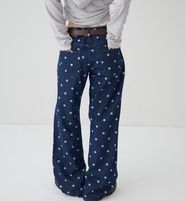  「アソートドットローライズパンツ」|チノ|