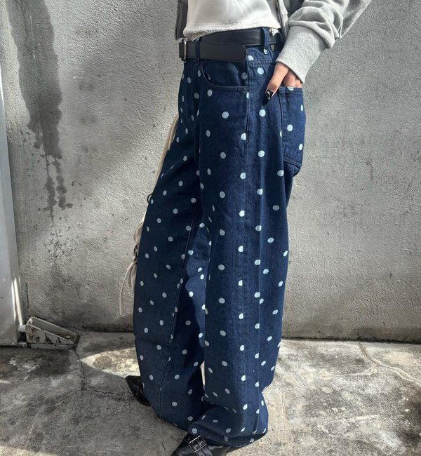  「アソートドットローライズパンツ」|チノ|