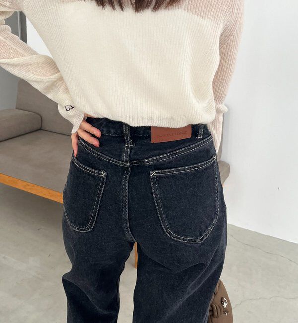  「【コラボ限定カラー/ホワイト・ベージュ】13ozハイウエストストレートデニム」|デニム|