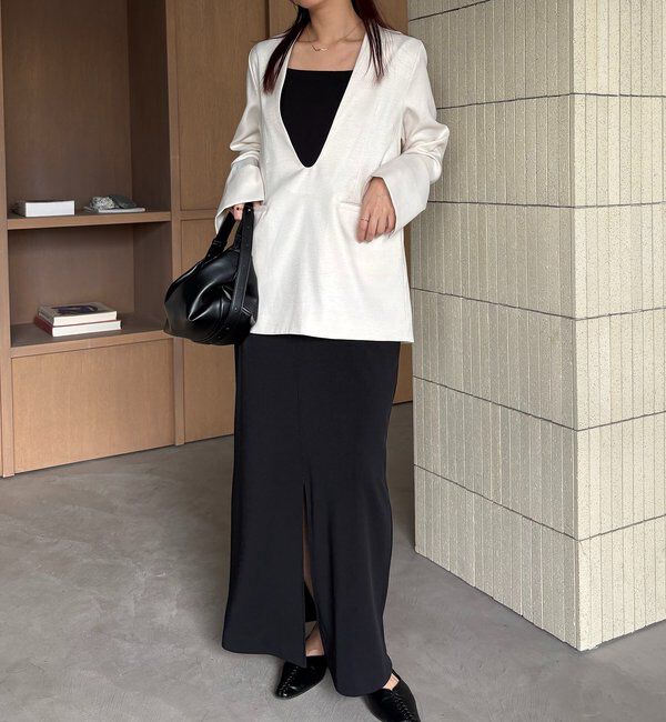  「【tani企画】深Vネックジャケットプルオーバー」|その他|