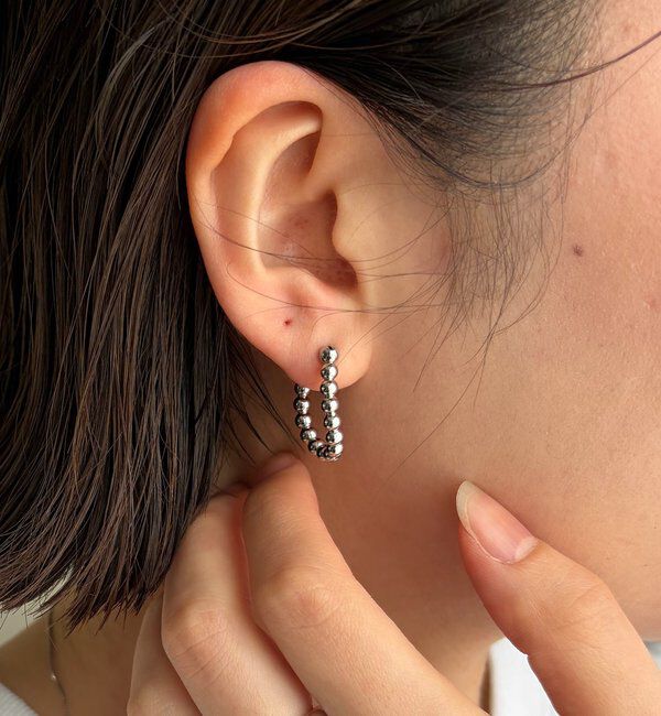  「〈GOLDY/ゴールディ〉ツブフープピアス」|リング|