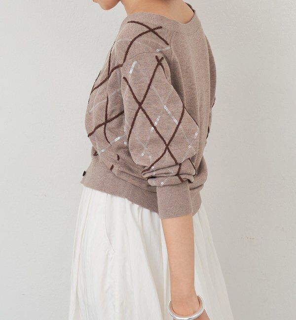  「アーガイルニットカーディガン」|カーディガン|