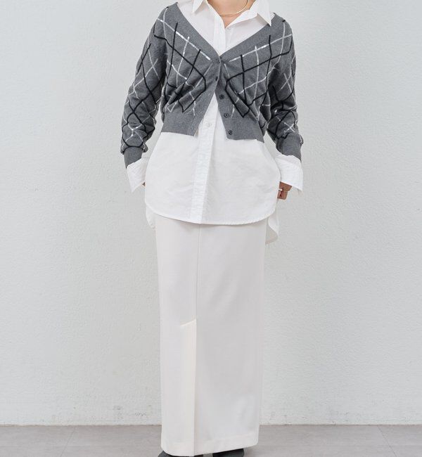  「アーガイルニットカーディガン」|カーディガン|