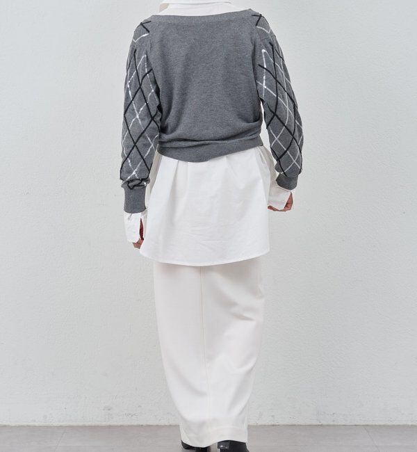  「アーガイルニットカーディガン」|カーディガン|