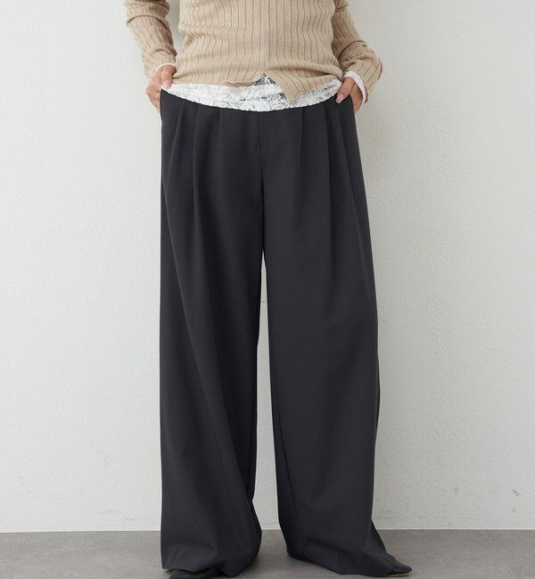  「【インフルエンサー＠tsuru00コラボ】3タックスラックスパンツ」|チノ|