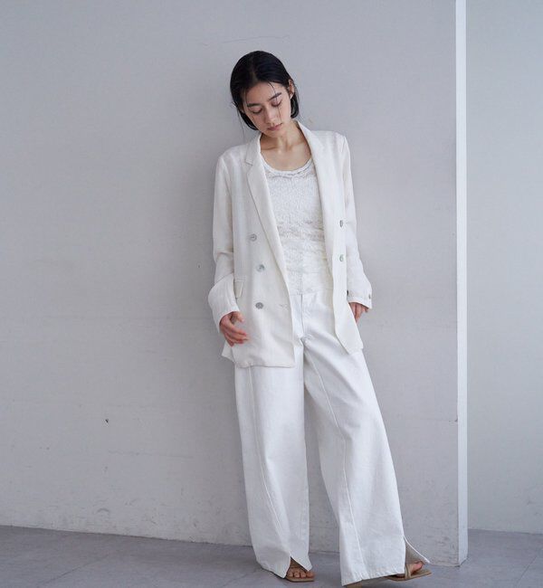  「シアーウォッシャブルジャケット」|テーラードジャケット|