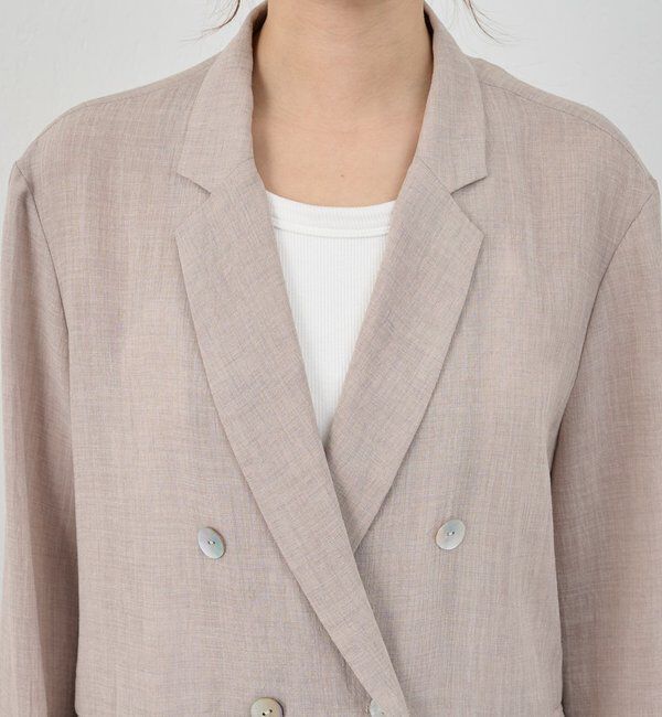  「シアーウォッシャブルジャケット」|テーラードジャケット|
