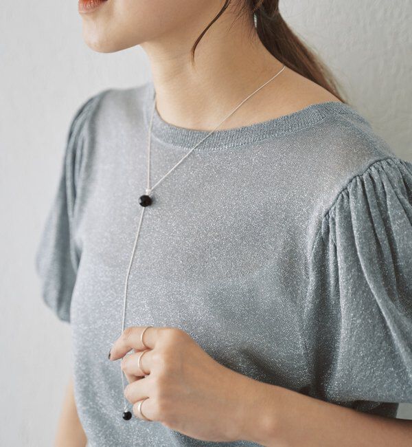  「シルバーラリエットネックレス」|ネックレス|