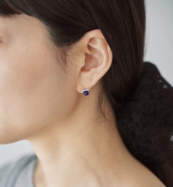  「プチボールピアス<Silver925>」|ピアス|ブルー