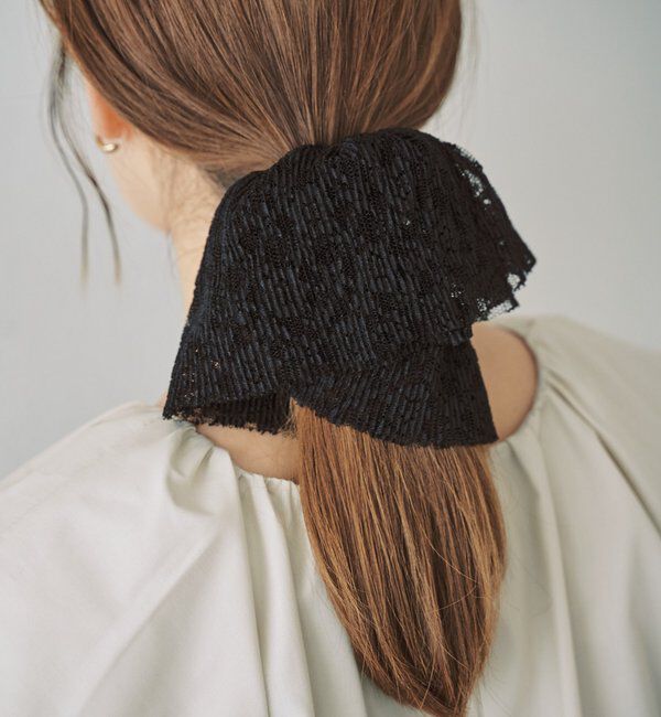  「レースビッグシュシュ」|その他|ブラック