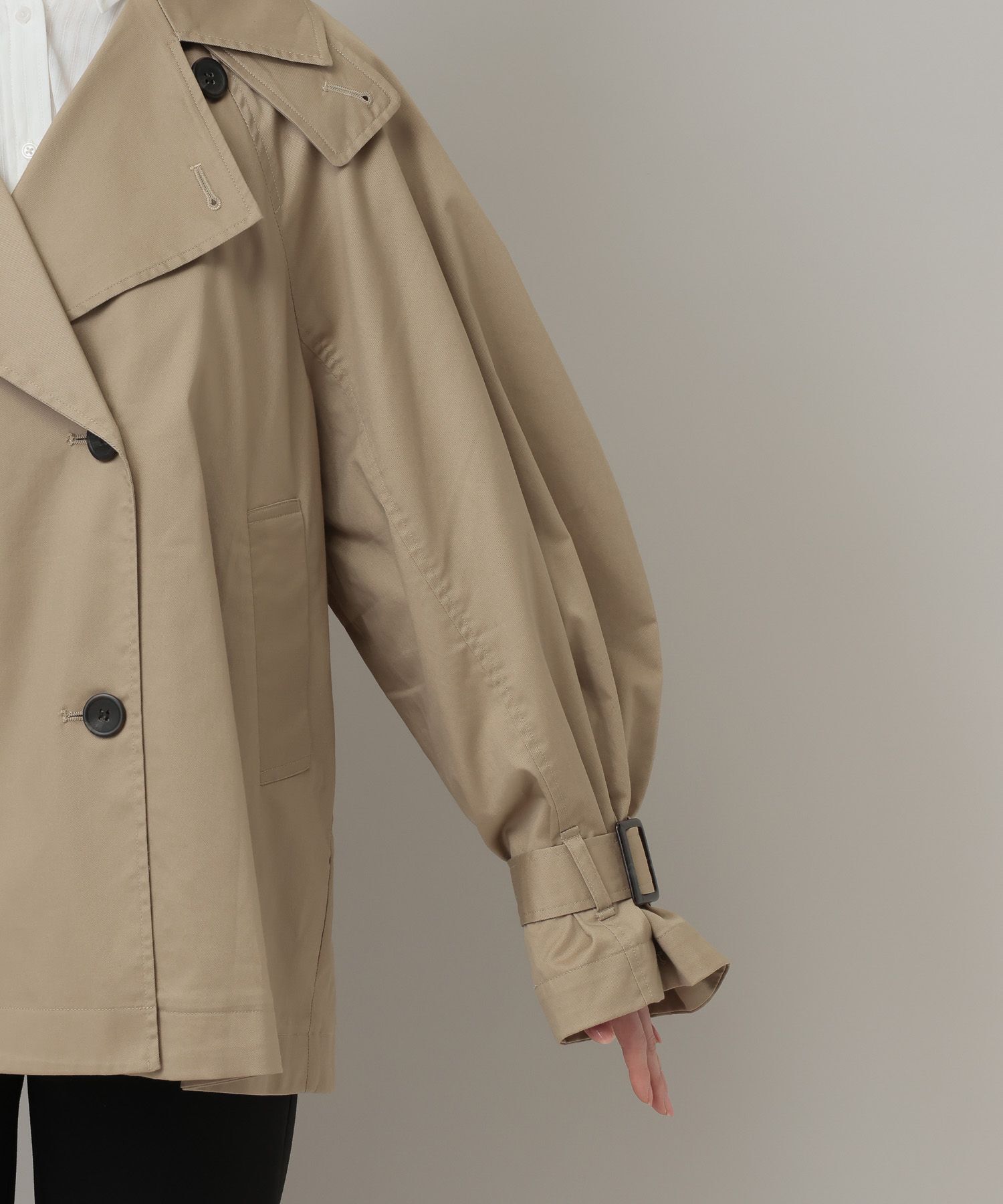A part by 「キャンディースリーブショートトレンチコート」|トレンチコート|