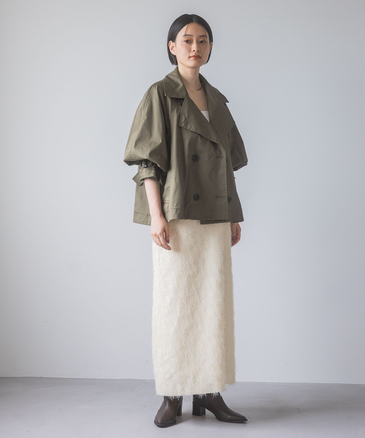 A part by 「キャンディースリーブショートトレンチコート」|トレンチコート|