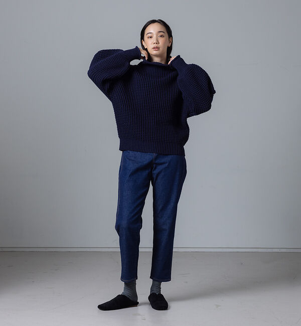 collex「ワッフルタートルニットプルオーバー」|ニット・セーター|