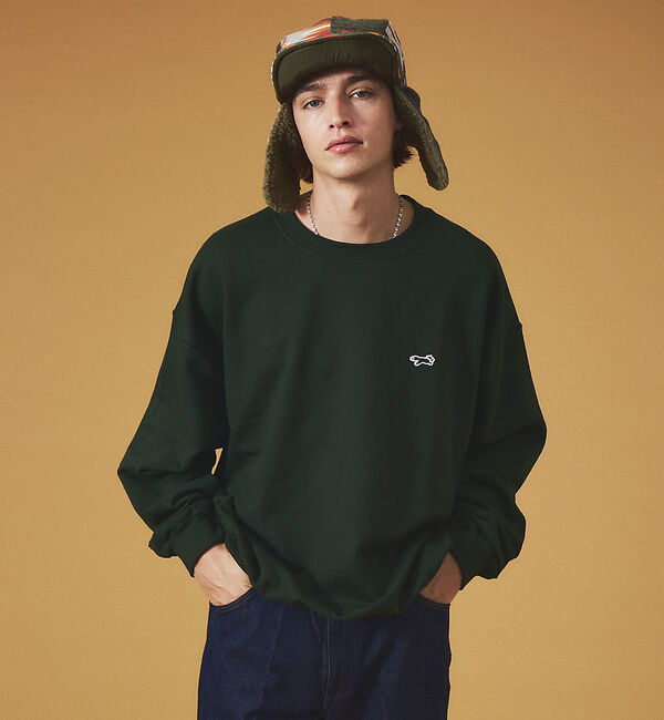ABAHOUSE「【PENNEY'S】ペニーズ キツネ/ペニーズ フォックス/THE FOX 別注」|スウェット・ジャージ|ダークグリーン
