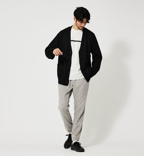 ABAHOUSE「アルパカブレンド シャギーニット カーディガン」|カーディガン|