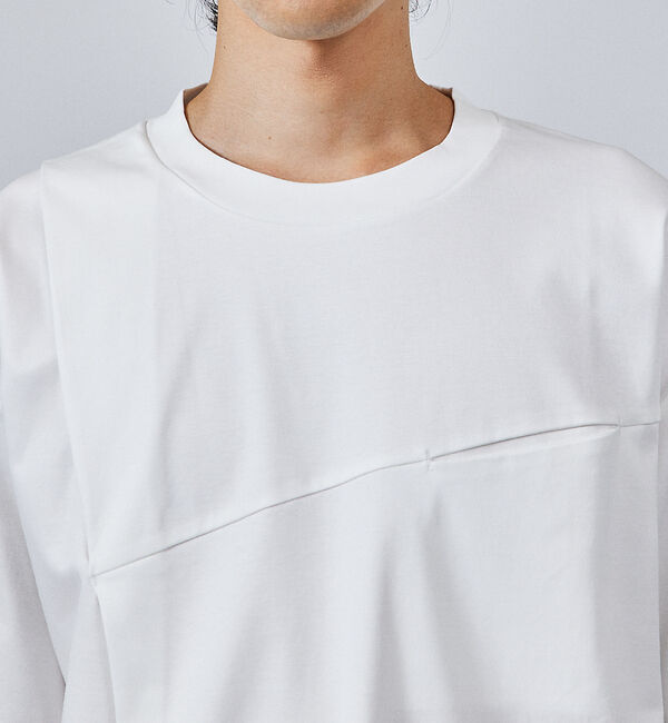 ABAHOUSE「glossy ポンチ タックTシャツ」|Tシャツ・カットソー|