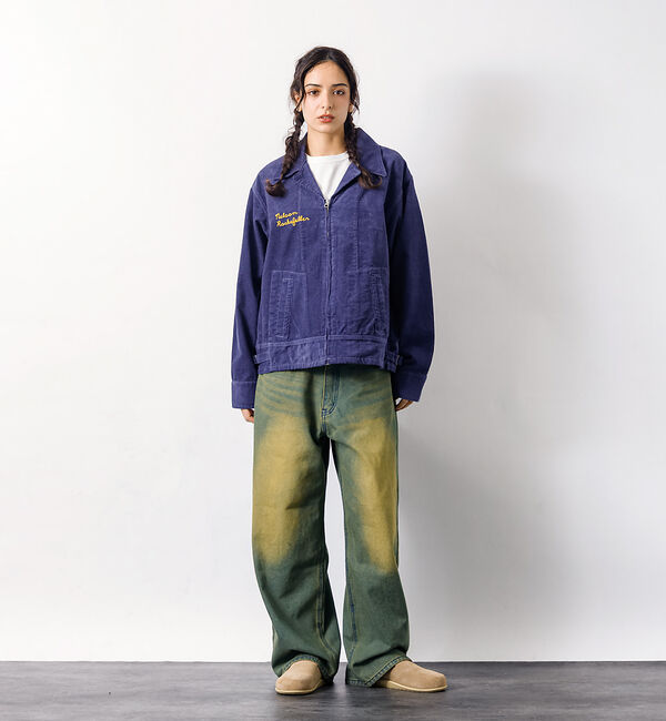 ABAHOUSE「SLUB DENIM BAGGY PANTS /スラブ デニム バギー パンツ/」|デニム|