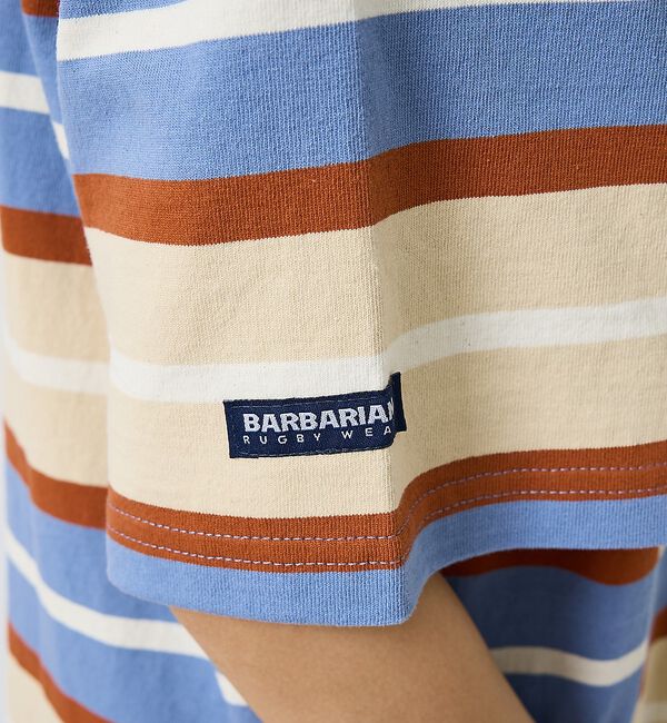 ABAHOUSE「【BARBARIAN / バーバリアン】Rugby Collar Short /」|ポロシャツ|