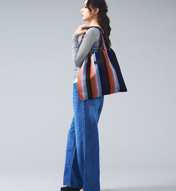 ABAHOUSE「【MOON BIRD/ムーンバード】手織りハンモックトートバッグ/手織り/A4サ」|トートバッグ|