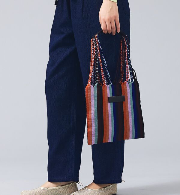 ABAHOUSE「【MOON BIRD/ムーンバード】手織りハンモックトートバッグ/手織り/Sサイ」|トートバッグ|