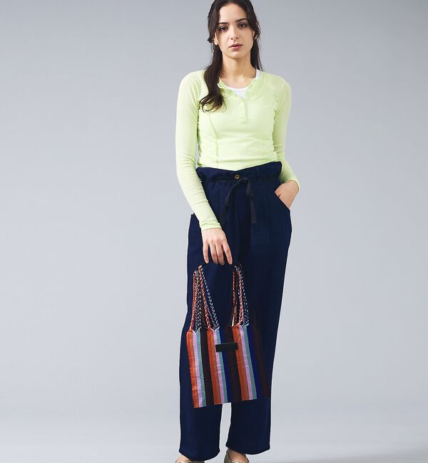 ABAHOUSE「【MOON BIRD/ムーンバード】手織りハンモックトートバッグ/手織り/Sサイ」|トートバッグ|